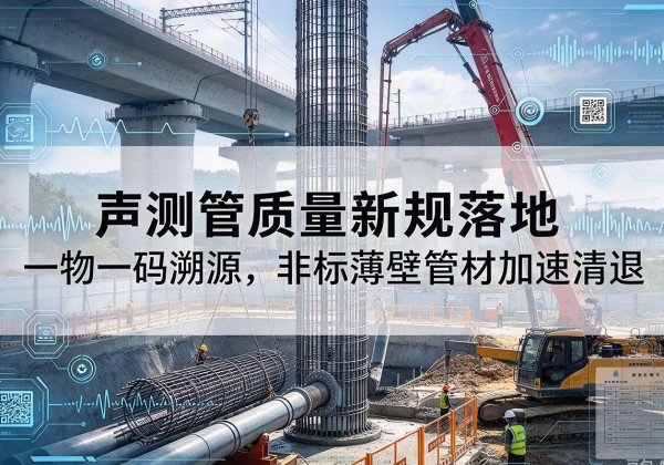 阳高声测管质量新规落地，一物一码溯源，非标薄壁管材加速清退