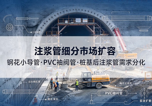 阳高注浆管细分市场扩容，隧道钢花小导管、PVC 袖阀管、桩基后注浆管需求分化